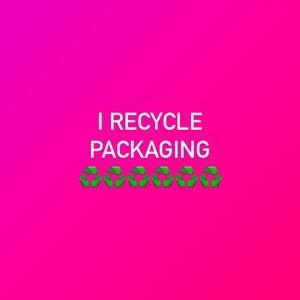 Your package will come safely wrapped in recycled packaging ♻️💓